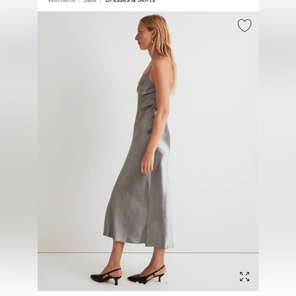New! Madewell Layton Midi Slip Dress sz6 - Picture 3 of 9
